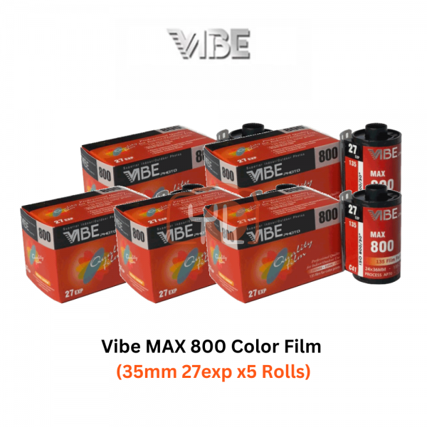 VIBE MAX 800 27 EXP 35MM FILM x5 ROLLS