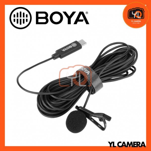Boya BY-M3 Digital Omnidirectional Lavalier Microphone with USB-C Cable