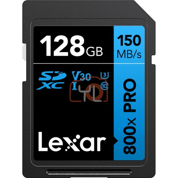 Lexar 128GB High-Performance 800x PRO UHS-I SDXC Memory Card (BLUE Series)