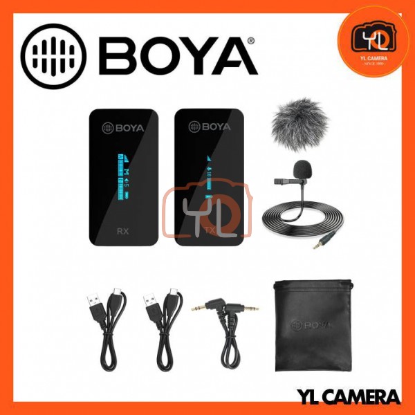Boya BY-XM6-S1 2.4Ghz Wireless Microphone System (1-Transmitter + 1-Receiver)