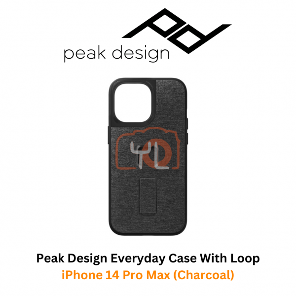 Peak Design Everyday Case with Loop for iPhone 14 Pro Max (Charcoal)