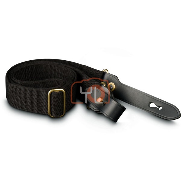 Billingham HP Shoulder Sling Strap (Black Webbing / Black Leather)