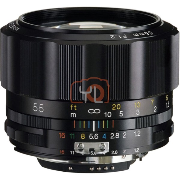 Voigtlander Nokton 55mm f1.2 SL IIs Lens (Nikon AI-S) & LH-55s Lens Hood