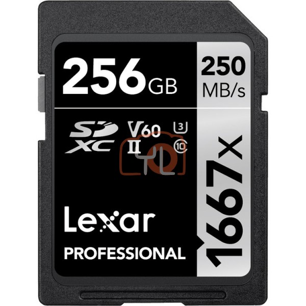 Lexar 256GB Professional 1667x UHS-II SDXC Memory Card