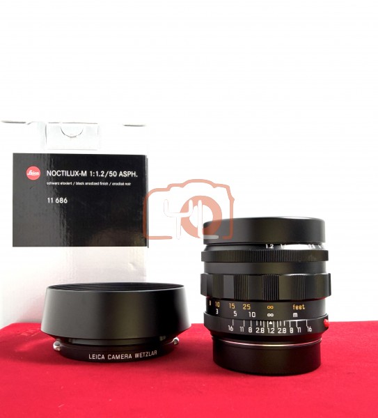 [USED-PJ33] Leica 50mm F1.2 Noctilux-M ASPH 11686, 90% Like New Condition (S/N:4829027)