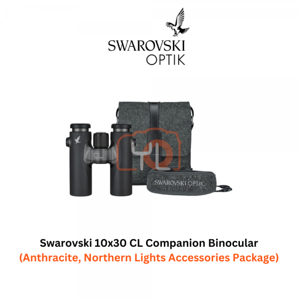 Swarovski 10x30 CL Companion Binocular (Anthracite, Northern Lights Accessories Package)