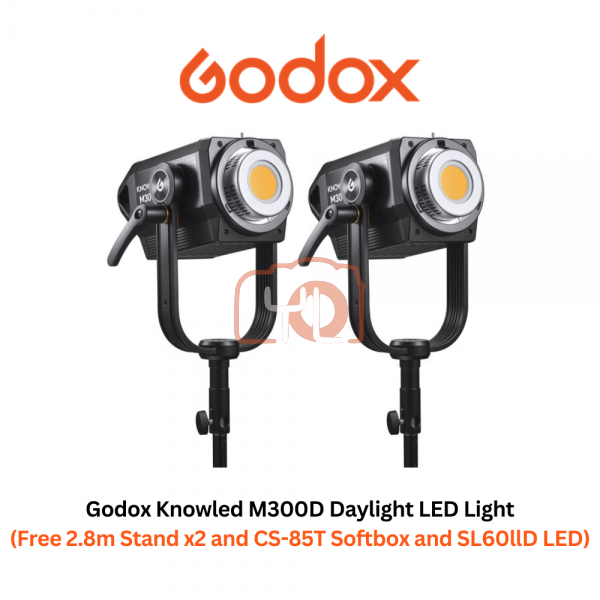 Godox M300D Knowled Daylight LED Light Bundle