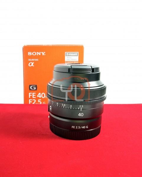 [USED-PJ33] Sony 40mm F2.5 G FE, 95% Like New Condition (S/N:1828581)