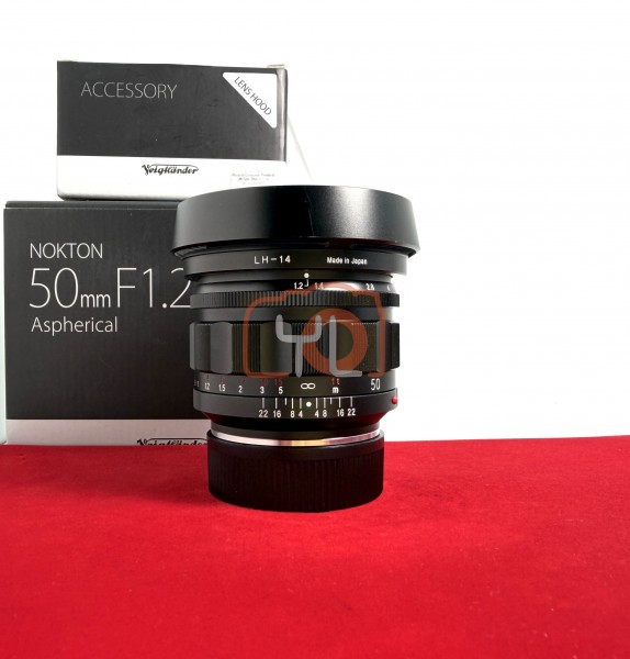 [USED-PJ33]  Voigtlander 50mm F1.2 II Nokton ASPH VM ( Leica M-Mount), 95% Like New Condition (S/N:7540599)