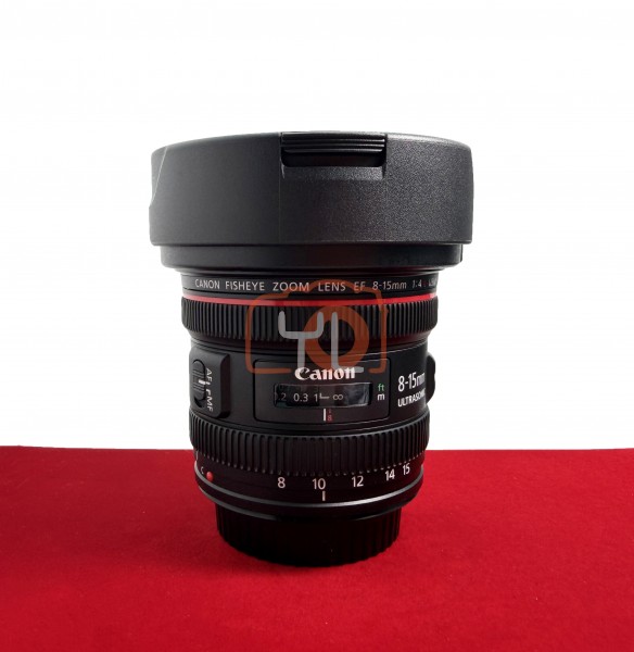 [USED-PJ33] Canon 8-15mm F4 L Fisheye USM EF , 95% Like New Condition (S/N:7220000532)