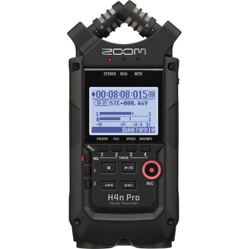 ZOOM H4n Pro Portable Handy Recorder W/ Onboard XY Mic Capsule – BLACK