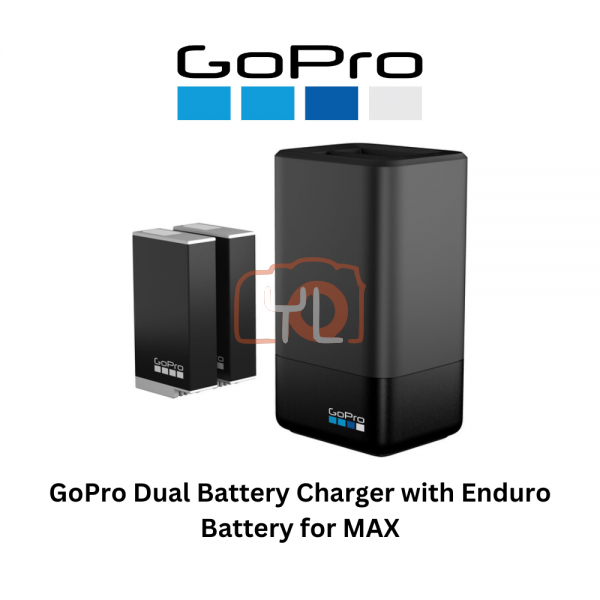GoPro Dual Battery Charger with Enduro Battery for MAX