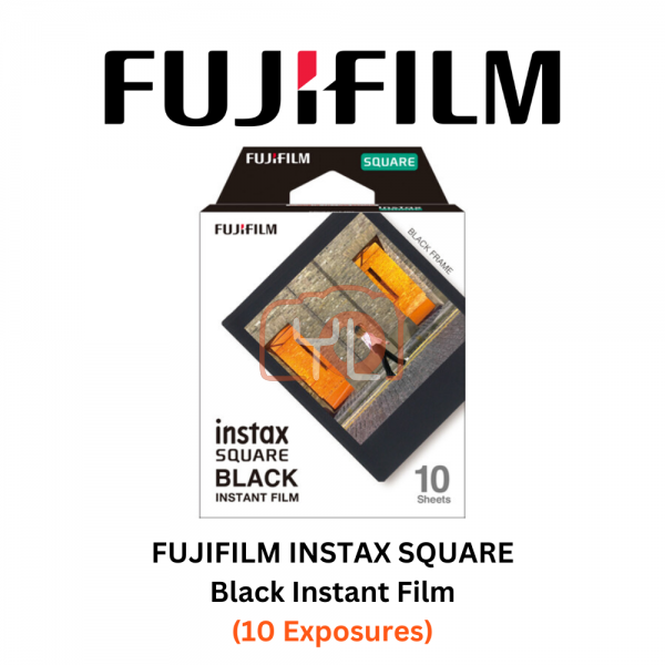 FUJIFILM INSTAX SQUARE Instant Film (Black Frame - 10 Exposures)