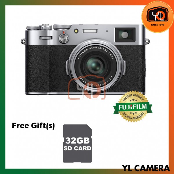 Fujifilm X100V - Silver [Free 32GB SD Card]
