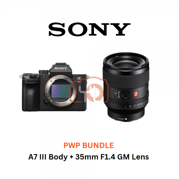 A7 III Body + 35mm F1.4 GM Lens  - Free Sandisk 64GB Extreme Pro SD Card & Extra Battery
