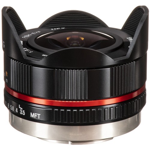 Samyang 7.5mm F3.5 UMC Fisheye MFT Lens - Black