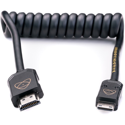 Atomos AtomFLEX HDMI (Type-A) Male to Mini-HDMI (Type-C) Male Coiled Cable (12 to 24