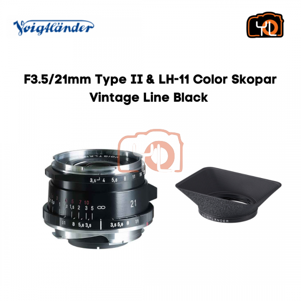 Voigtlander 21mm F3.5 Color-Skopar Aspherical VM Lens & LH-11- Black(For Leica M-Mount)