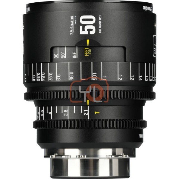 7Artisans INFINTE 50mm T2.1 Cine Lens (Canon EF Mount, Black)