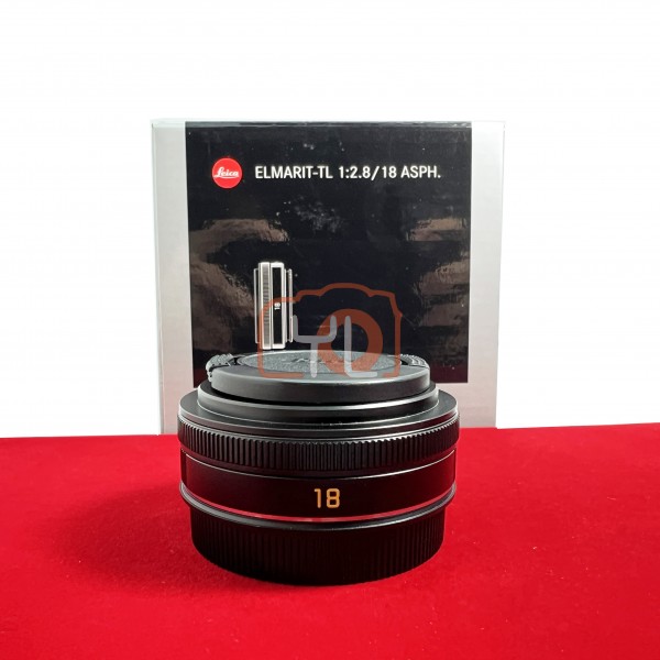 [USED-PJ33] Leica 18mm F2.8 Elmarit-TL 11088, 95% Like New Condition (S/N:4672765)