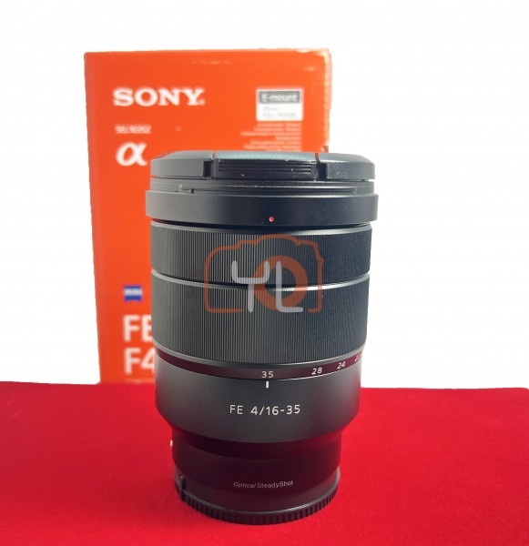 [USED-PJ33] Sony 16-35mm F4 ZA FE OSS (No Lens Hood) , 90% Like New Condition (S/N:1980934)