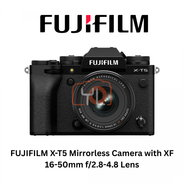FUJIFILM X-T5 Camera Kit XF 16-50mm F2.8-4.8 Lens (Black) - Free SD Card(TNG RM400 E wallet Redeem Online)