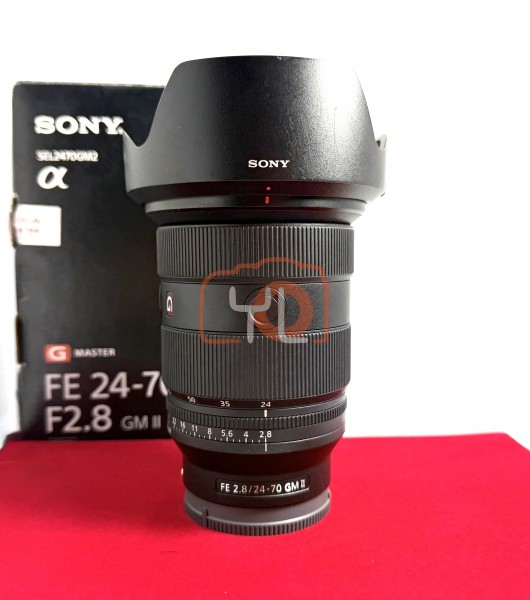 [USED-PJ33] Sony 24-70mm F2.8 GM II FE , 95% Like New Condition (S/N:1868467)