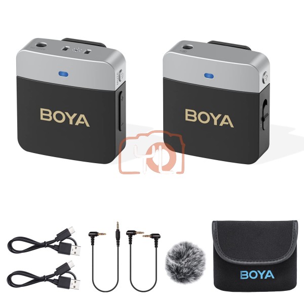Boya BY-M1V1 2.4GHz Dual-Channel Wireless Microphone System