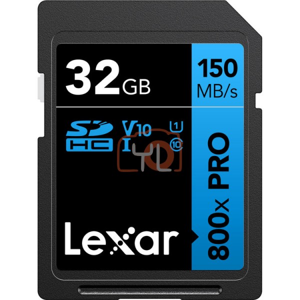 Lexar 32GB High-Performance 800x PRO UHS-I SDHC Memory Card (BLUE Series)