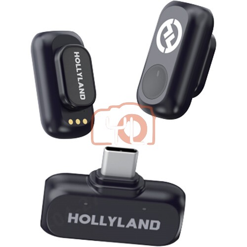 Hollyland LARK A1 Mini Duo 2-Person Wireless Microphone System with USB-C Connector for Mobile Devices (2.4 GHz)