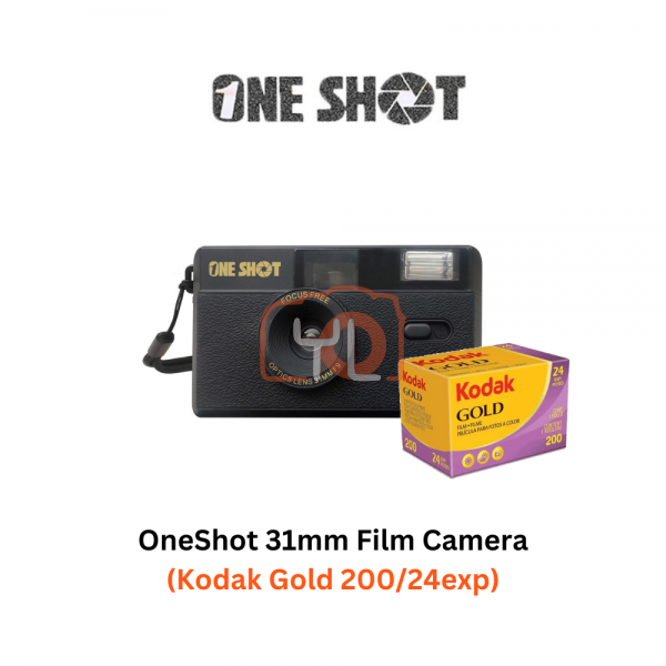 OneShot Film Camera + Gold 200/24 - Black