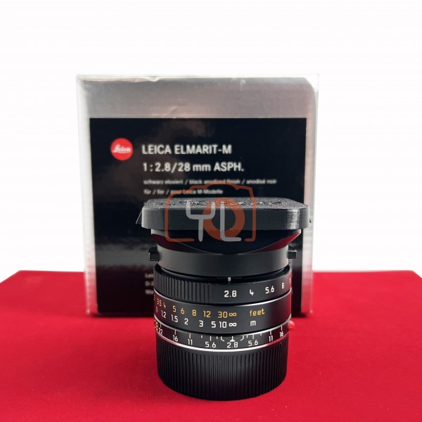 [USED-PJ33] Leica 28mm F2.8 Elmarit-M ASPH 11606, 95% Like New Condition (S/N:4042425)