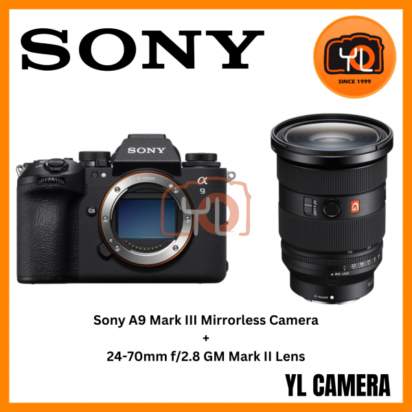Sony a9 III Mirrorless Camera (Body) + FE 24-70mm f/2.8 GM II Lens (Free Sony 80GB CFexpress Type A TOUGH Memory Card)