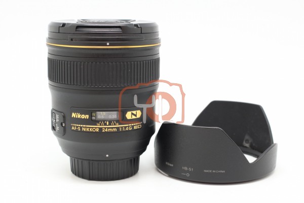 [USED-PUDU] NIKON 24MM F1.4G AF-S N ED 90%LIKE NEW CONDITION SN:206499