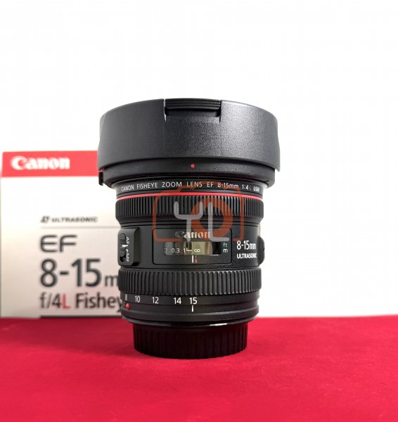 [USED-PJ33] Canon 8-15mm F4 L Fisheye USM EF , 95% Like New Condition (S/N:8100002848)