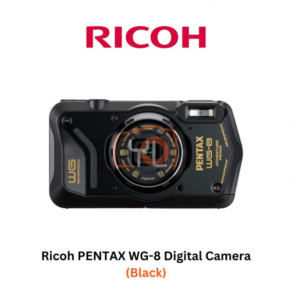 Ricoh PENTAX WG-8 Digital Camera (Black)