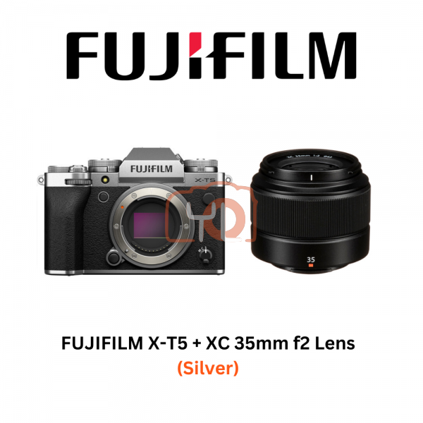FUJIFILM X-T5 + XC 35mm f2 Lens (Silver)