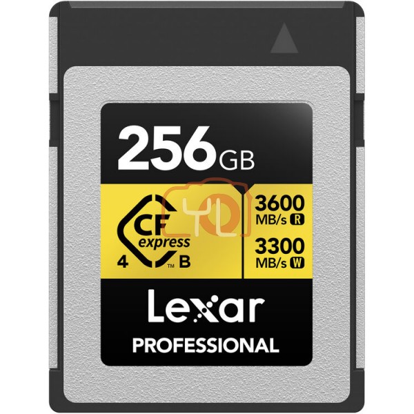 Lexar 256GB Professional GOLD CFexpress 4.0 Type B Memory Card
