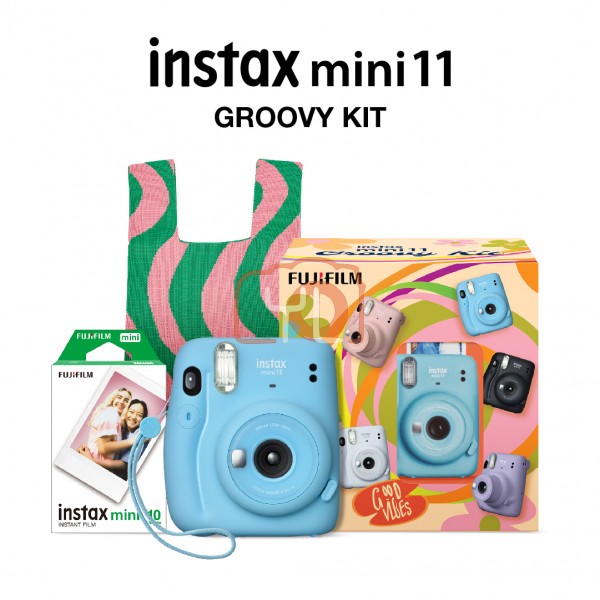 FUJIFILM INSTAX Mini 11 Groovy Kit  (Sky Blue)