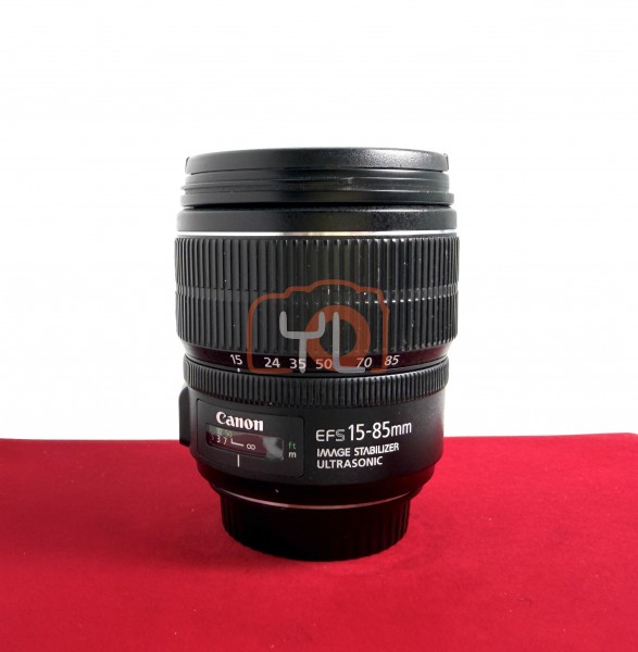 [USED-PJ33] Canon 15-85mm F3.5-5.6 IS USM EFS, 85% Like New Condition (S/N:9552503067)