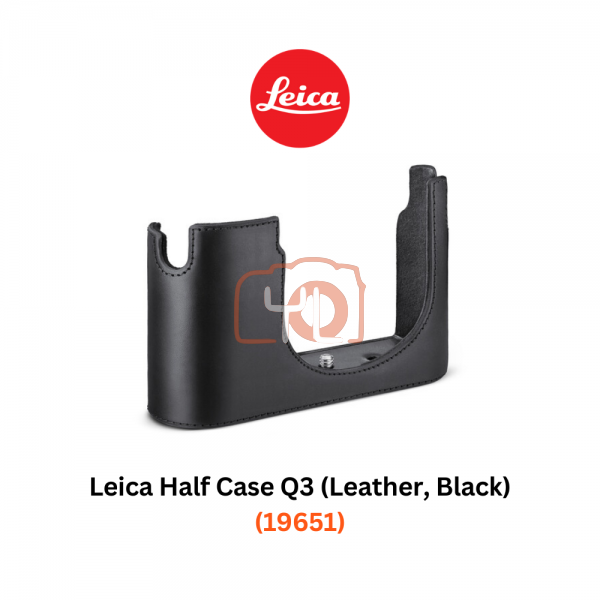 Leica Half Case Q3 (Leather, Black) (19651)