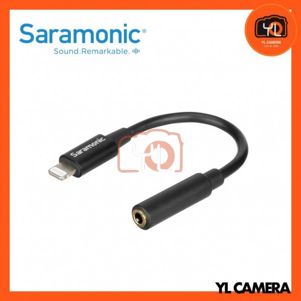 Saramonic SR-C2002 3.5mm TRRS Female to Lightning Adapter Cable for Audio to/from iPhone (3