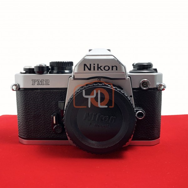 [USED-PJ33] Nikon FM2N Film Camera (Silver), 85% Like New Condition (S/N:8057110)
