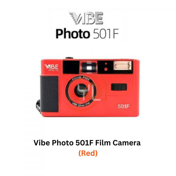 VIBE Photo 501F Film Camera (Red)