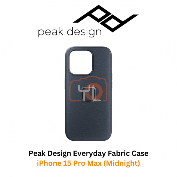 Peak Design Everyday Fabric Case for iPhone 15 Pro Max (Midnight)