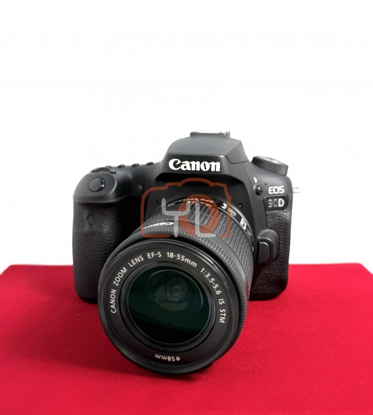 [USED-PJ33] Canon Eos 90D Kit 18-55mm (Shutter Count: 38K), 90% Like New Condition (S/N:188053002705)