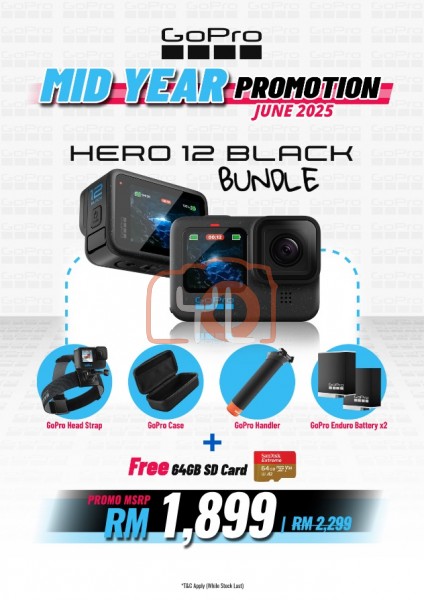 GoPro HERO12 Black - Accessory Bundle