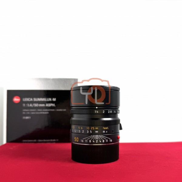 [USED-PJ33]  Leica 50mm F1.4 Summilux-M ASPH Black (11891) , 90% Like New Condition (S/N:4133073)