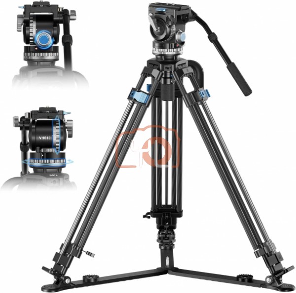 Sirui SQ75 Heavy-Duty Carbon Fiber Rapid-System Tripod with VHS10 Head