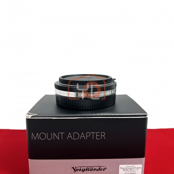 [USED-PJ33] Voigtlander VM-E II Close Up Adapter (Leica M TO Sony E), 95% Like New Condition (S/N:07230396)